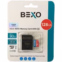 مموری 128 گیگ Bexo C10 U3 90 MB/S 600X Adaptor