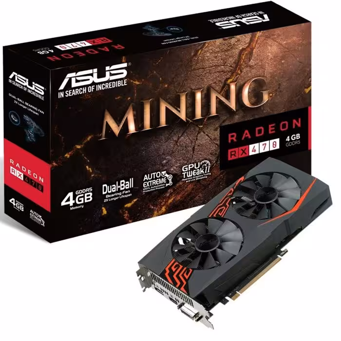 کارت گرافیک ایسوس مدل MINING-RX470-4G