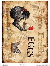 دکوپاژ برنجی(الیافی)دریم آرت کد 229 طرح خروس