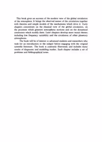 خرید و دانلود نسخه کامل کتاب Introduction to Circulating Atmospheres