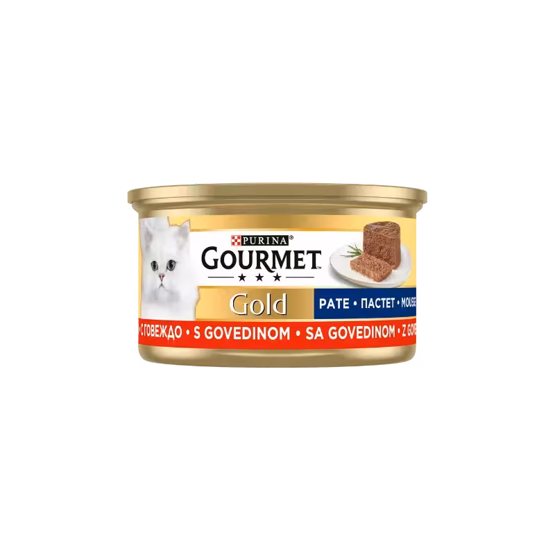 کنسرو گربه پته گوشت گاو برند Gourmet گورمت 85 گرمی