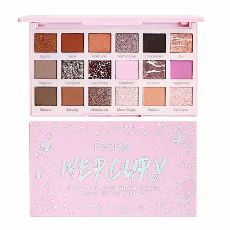 پالت سایه چشم 18 رنگ فبل Febble مدل Mercury