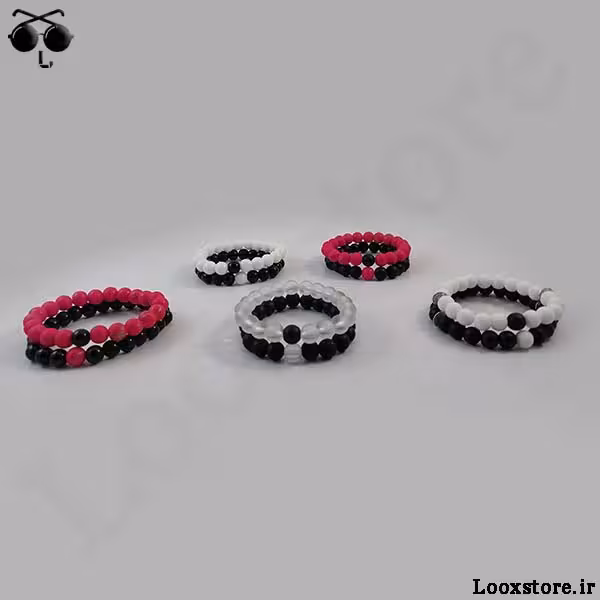 دستبند ست دونفره مهره ای (عاشقانه)