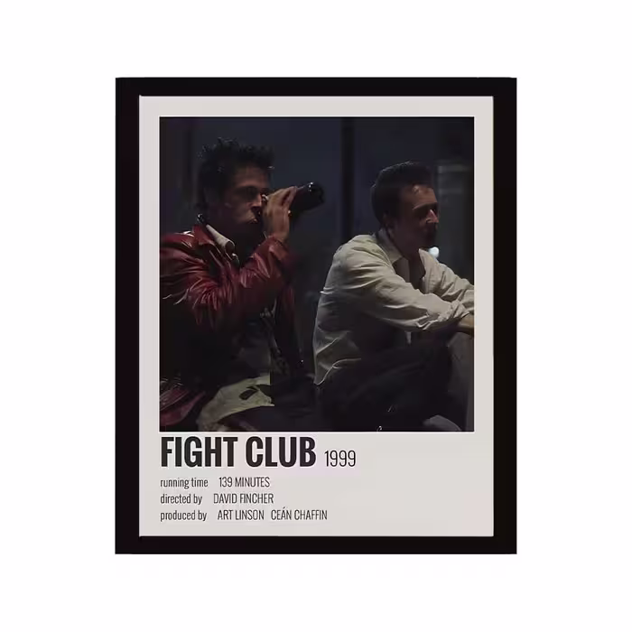 تابلو گیمینگ با ابعاد 35×45 و طرح FIGHT CLUB