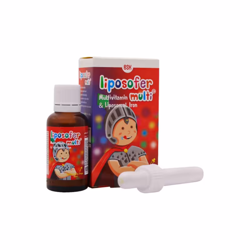 قطره خوراکی آهن لیپوزوفر مولتی بی اس کی 30م