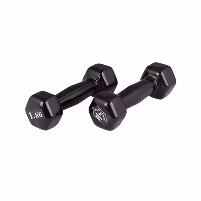 دمبل وزنه پویا مدل روکش دار وزن 1 کیلوگرم بسته 2 عددی | کالا مکس