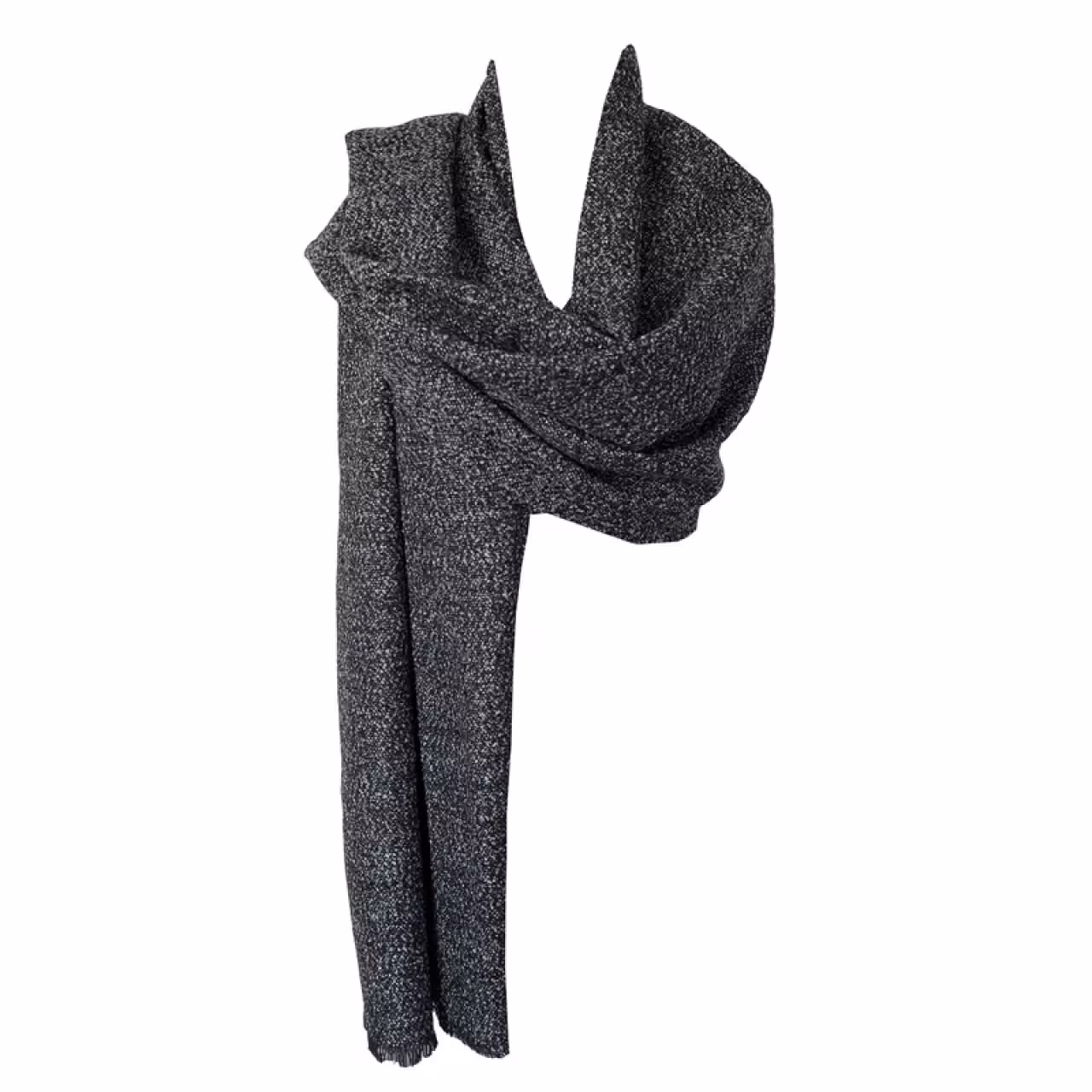 شال بافت موهر مدل برفکی