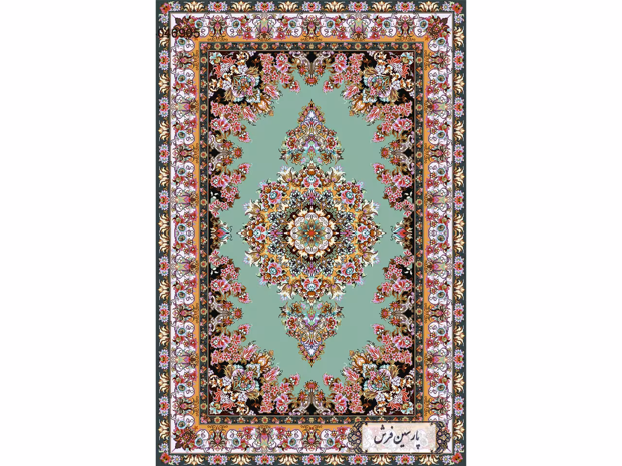 سفارش نخ و نقشه فرش دستباف نفیس - کد NZ2811