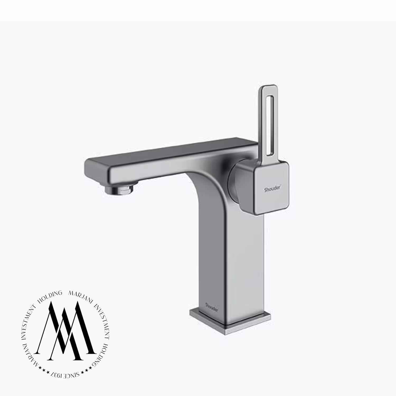 شیر روشویی شودر مدل میشل پایه کوتاه (کروم مات)