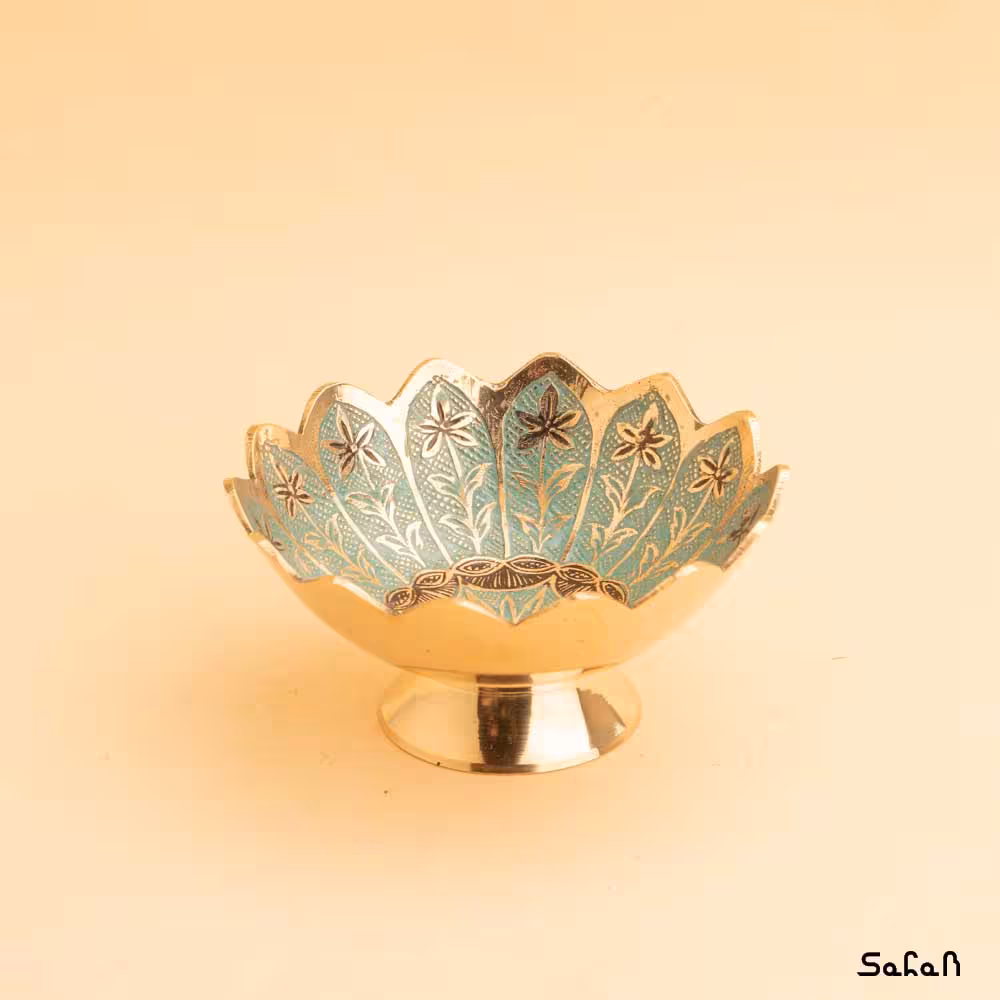 کاسه برنجی میناکاری دالبری