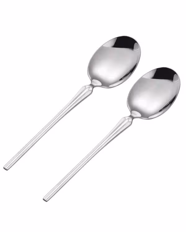 قاشق خورشت خوری استیل جی فی نی GIFFINI مدل 033 مجموعه 2 عددی