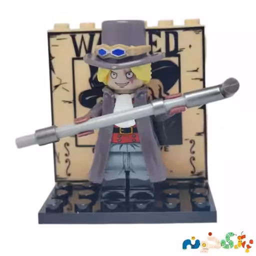 مینی فیگور لگو سابو انیمه وان پیس همراه گوست تحت تعقیب قهوه ای