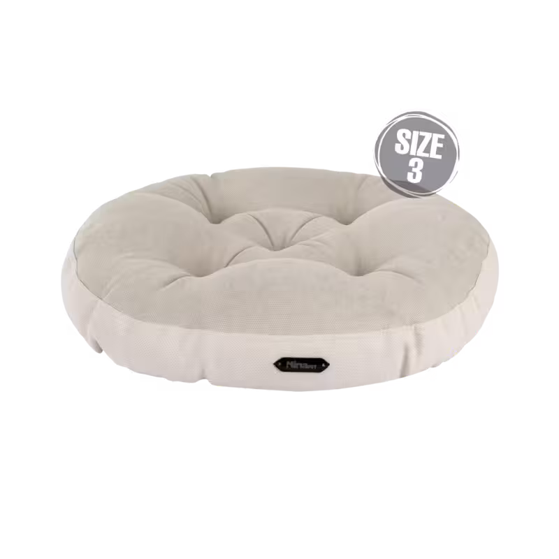 تشک سگ و گربه مدل گرد برند Ninapet نیناپت سایز 3 شیری