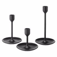 ?? ???? ?? 3 ???? ???? ????? FULLTALIG Candlestick, set of 3, black