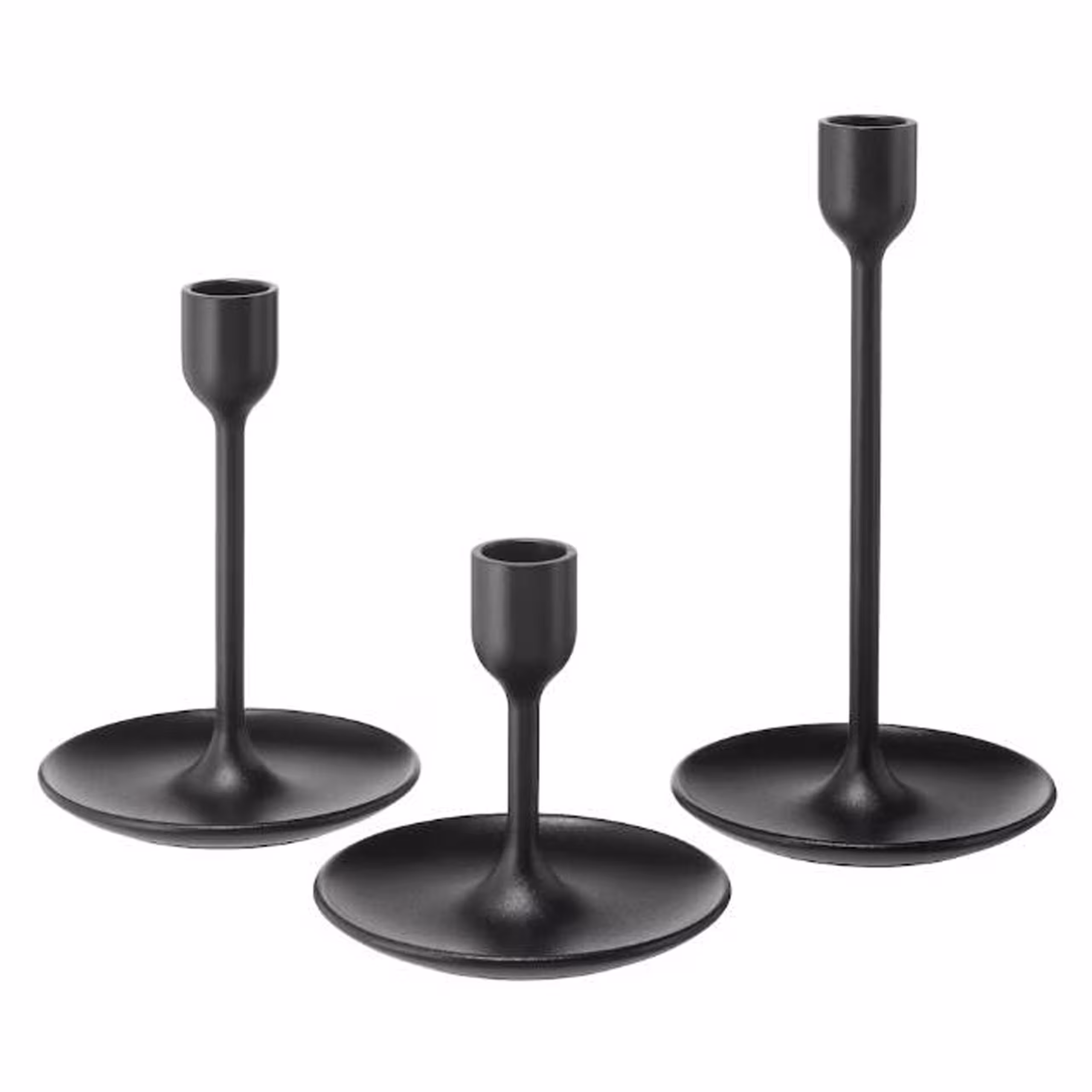 ?? ???? ?? 3 ???? ???? ????? FULLTALIG Candlestick, set of 3, black