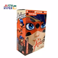 پازل دایره ای 20 تکه آتنا طرح لیدی باگ1 (بهمراه استیکر و پیکسل)Athena