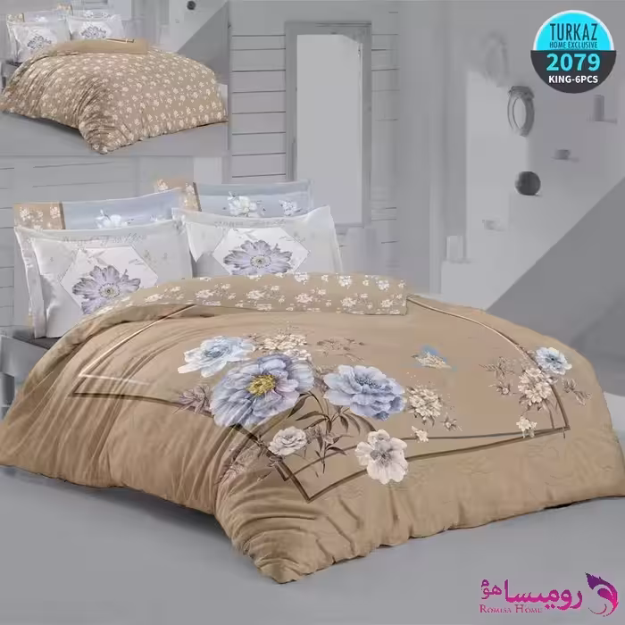 قیمت و خرید روتختی طرح نسکافه ای دونفره برند ترکاز کد 2079