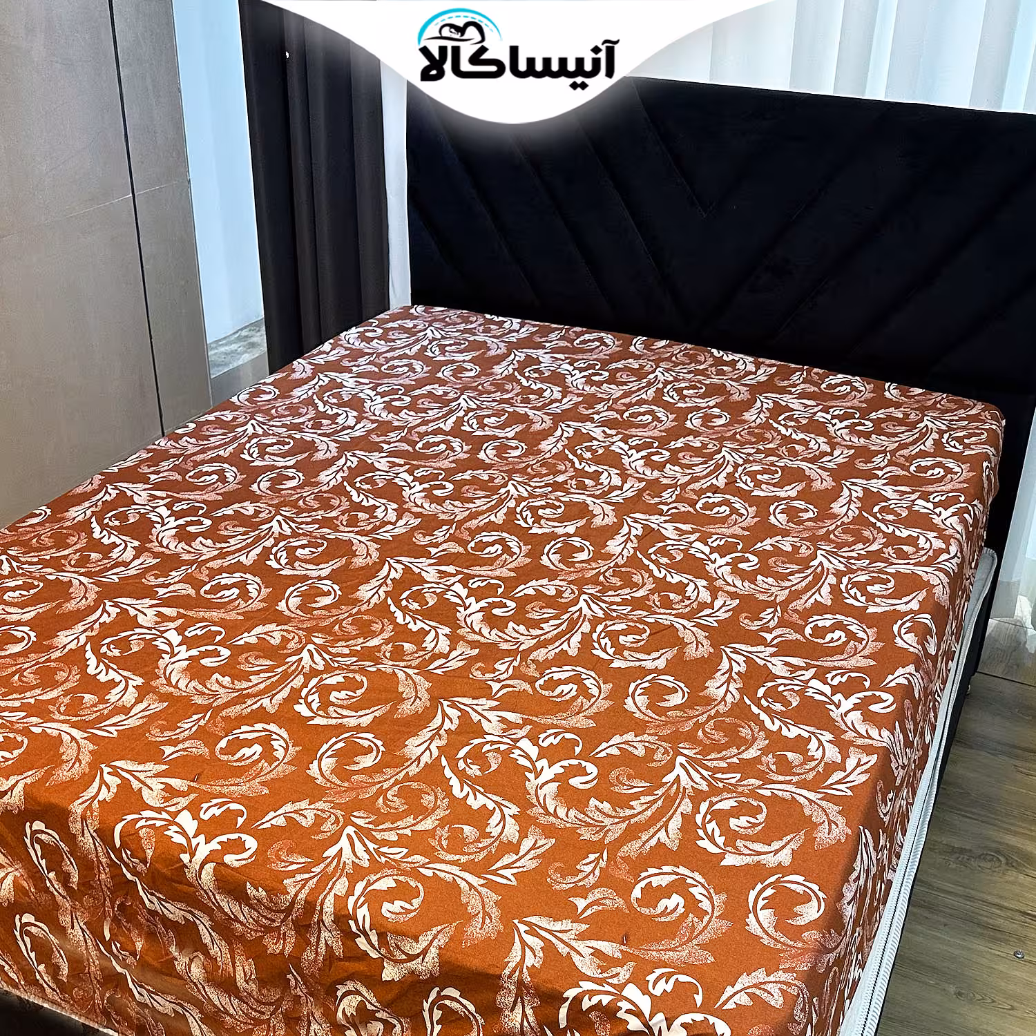 ملحفه روتشکی کشدوزکد02 دونفره سایز200×160 سانتی متر