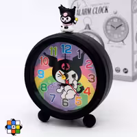 ساعت رومیزی کرومی رنگارنگ