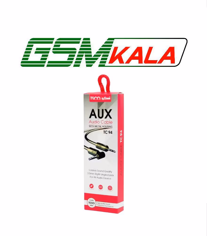 کابل فلزی TSCO TC 94 1m AUX یکسر L