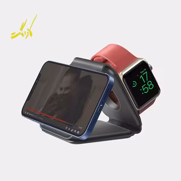 شارژر بی سیم مغناطیسی تاشو انرژیا مدل Bazic GoMag Trio 3 in 1