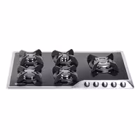 اجاق گاز صفحه ای درسا مدل DG2301-5R استیل شیشه ای 5 شعله