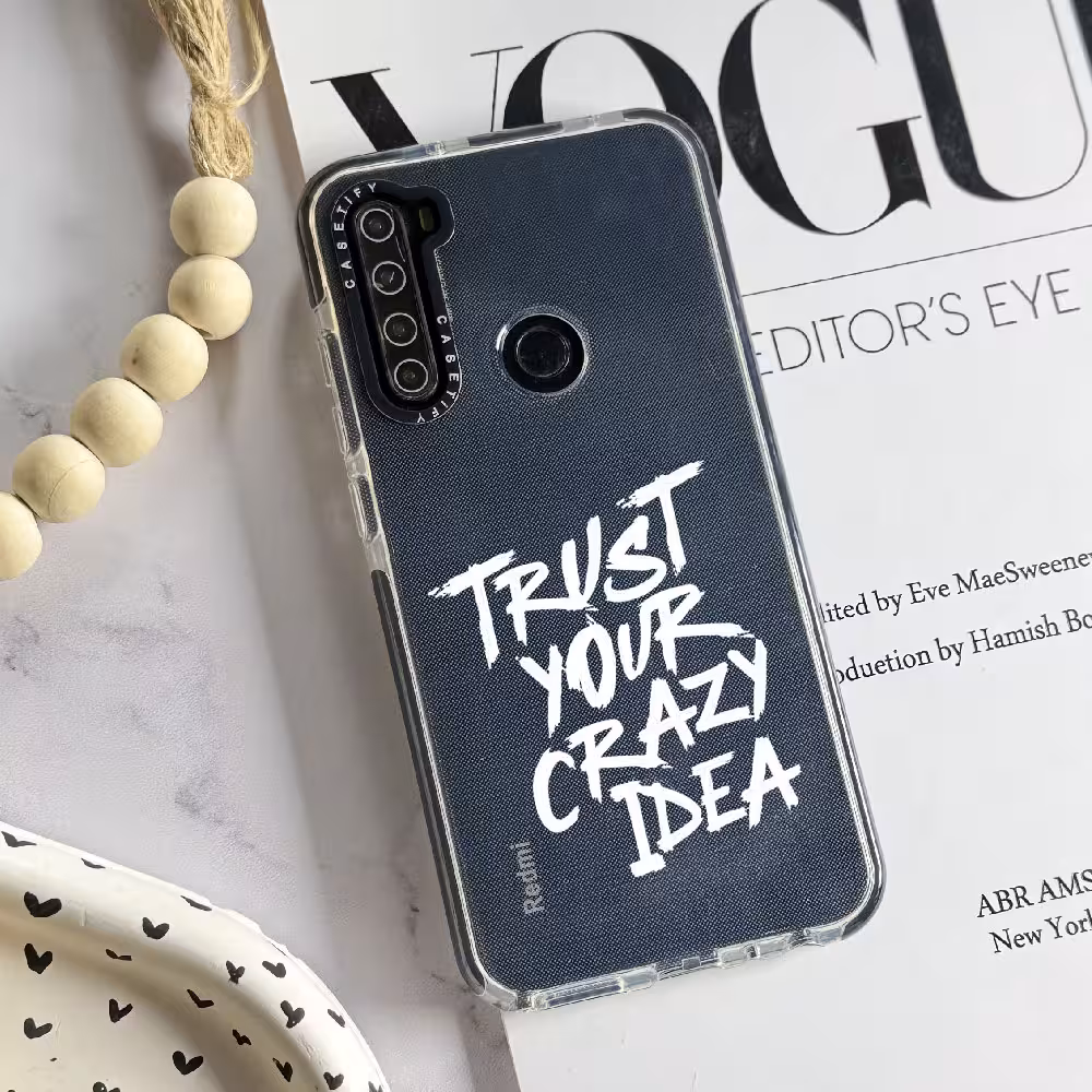 قاب شفاف چاپی سفارشی (کد 0411) مدل crazy idea برای سامسونگ