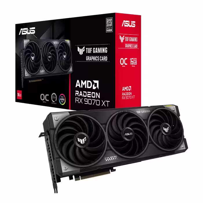 کارت گرافیک ایسوس مدل TUF Gaming Radeon RX 9070 XT OC Edition 16GB GDDR6