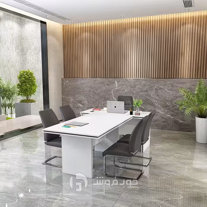 ست میز مدیریتی و کنفرانسی چوب فروش کد KC620