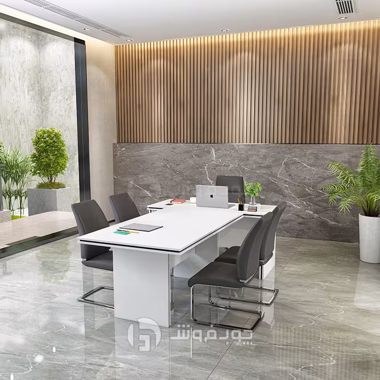 ست میز مدیریتی و کنفرانسی چوب فروش کد KC620