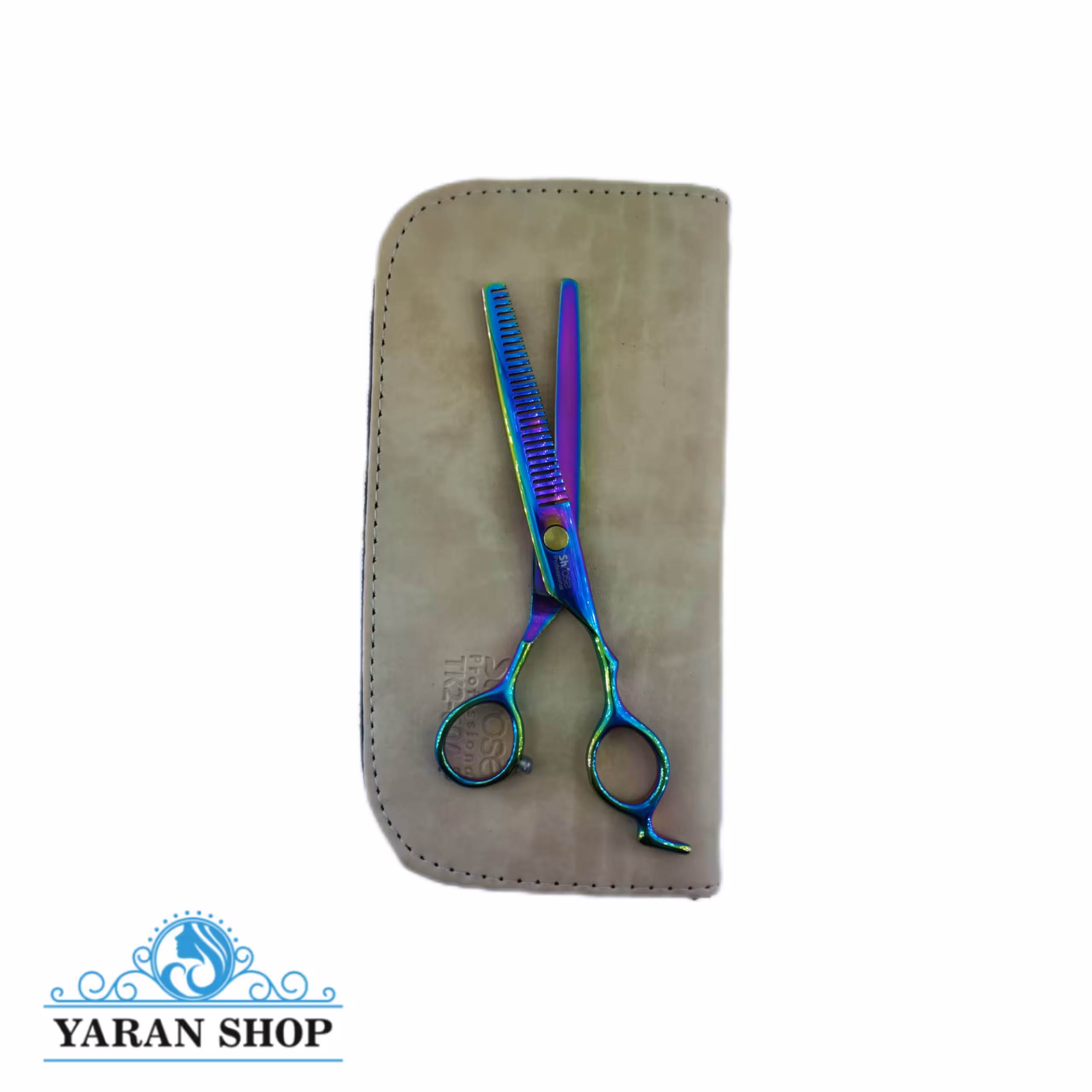 قیچی پیتاژ آرایشگاهی شی رز مدل - TK2(6AP) (با کیف محافظ)