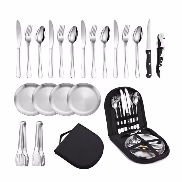 ست 20 تکه ظروف کمپینگ مدل چهار نفره