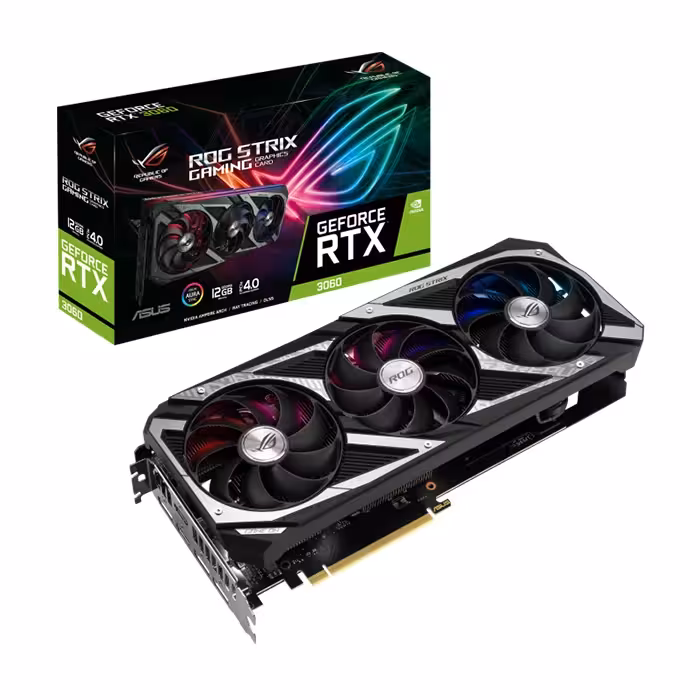 کارت گرافیک ایسوس ROG STRIX GeForce RTX 3060 12GB GAMING