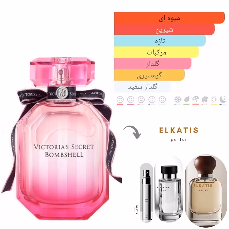 عطر  ادکلن ویکتوریا سکرت بامبشل (1میل) برند لوزی گرید Hi