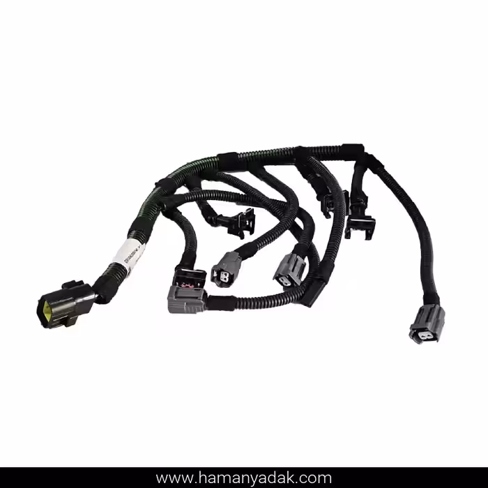 دسته سیم سوزن انژکتور (منیفولد) سمند EF7 موتور ملی سوکت بیضی (کد IK00098080) برند دناکو