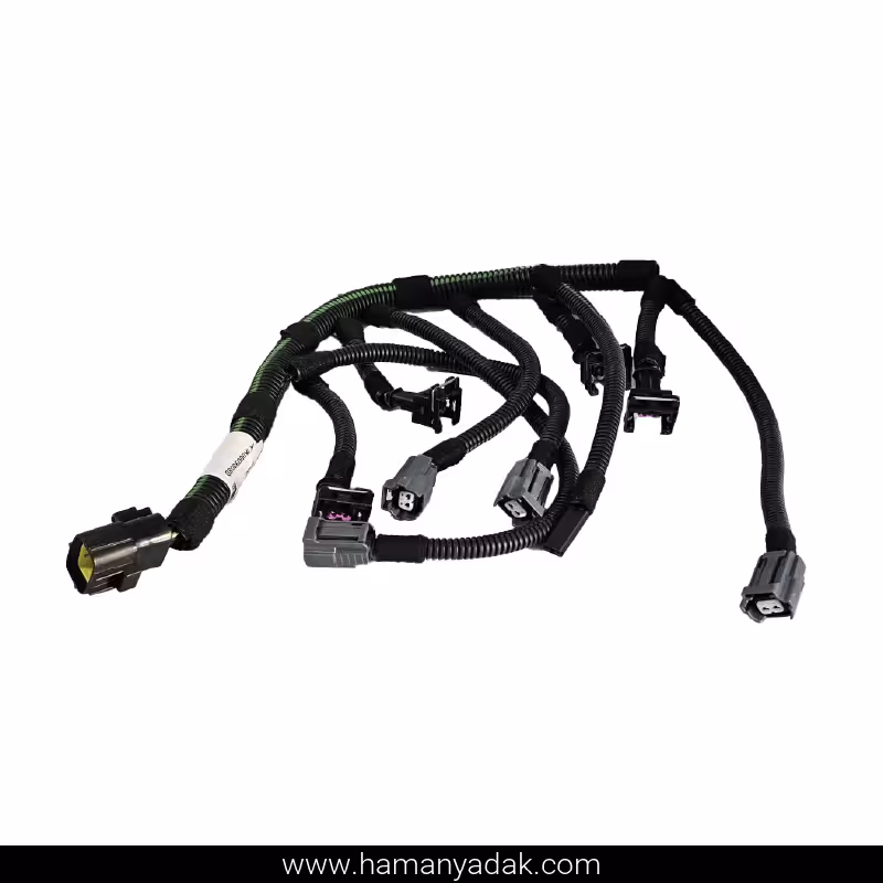 دسته سیم سوزن انژکتور (منیفولد) سمند EF7 موتور ملی سوکت بیضی (کد IK00098080) برند دناکو