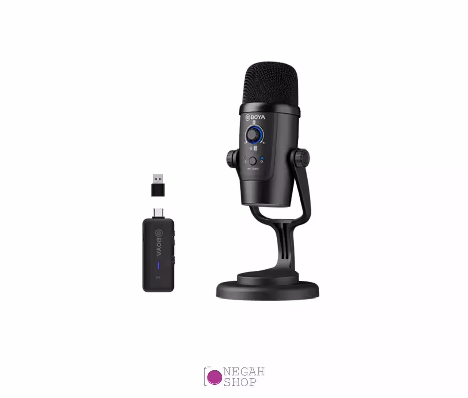 میکروفون بی سیم بویا Boya BY-PM500W | تجهیزات تولید محتوا، عکاسی و ویدیو با موبایل و دوربین | نگاه شاپ