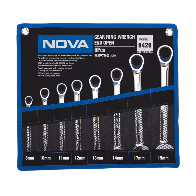 ست کیفی 8 عددی آچار یکسر جغجغه