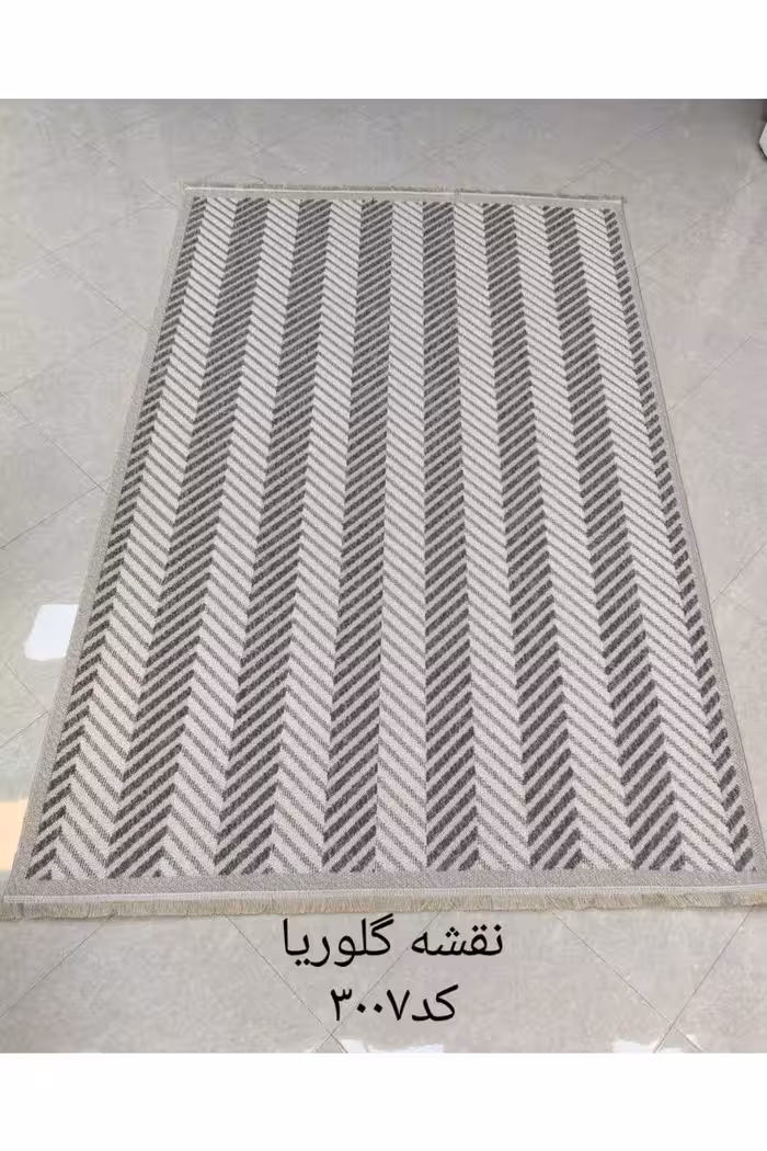 گلیم ماشینی 500 شانه آکرلیک مدل پینترست کاشان-نقشه گلوریا