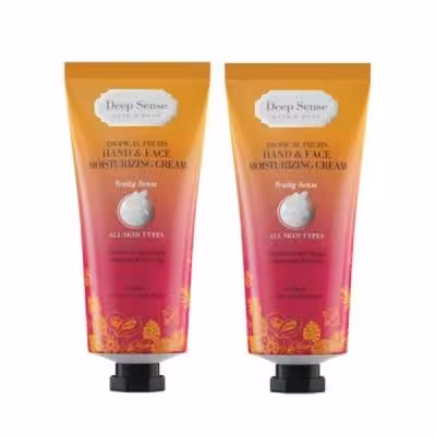 کرم مرطوب کننده دیپ سنس مدل میوه های استوایی حجم 60 میلی لیتر مجموعه 2 عددی