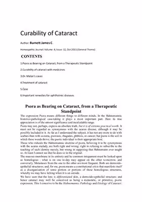 خرید و دانلود نسخه کامل کتاب Article - Curability of Cataract