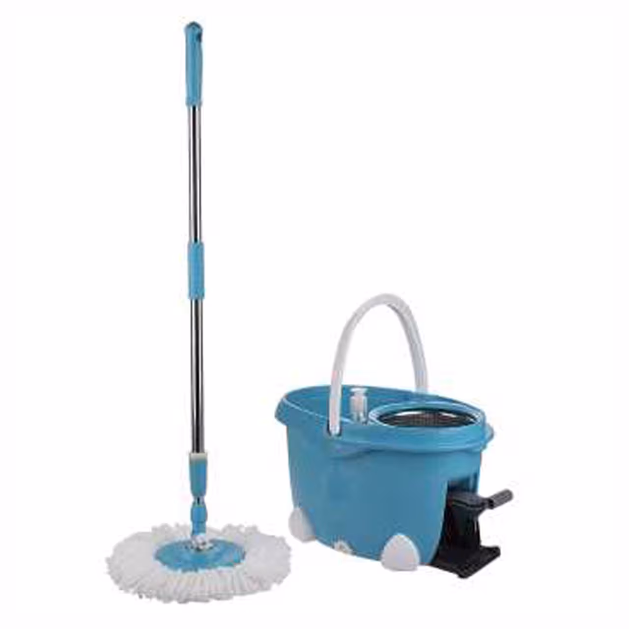 سطل و زمین شوی پدالی با سبد استیل