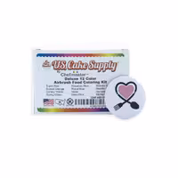 رنگ خوراکی ایربراش دلوکس Chefmaster – ست 12 رنگ اصلی امریکا