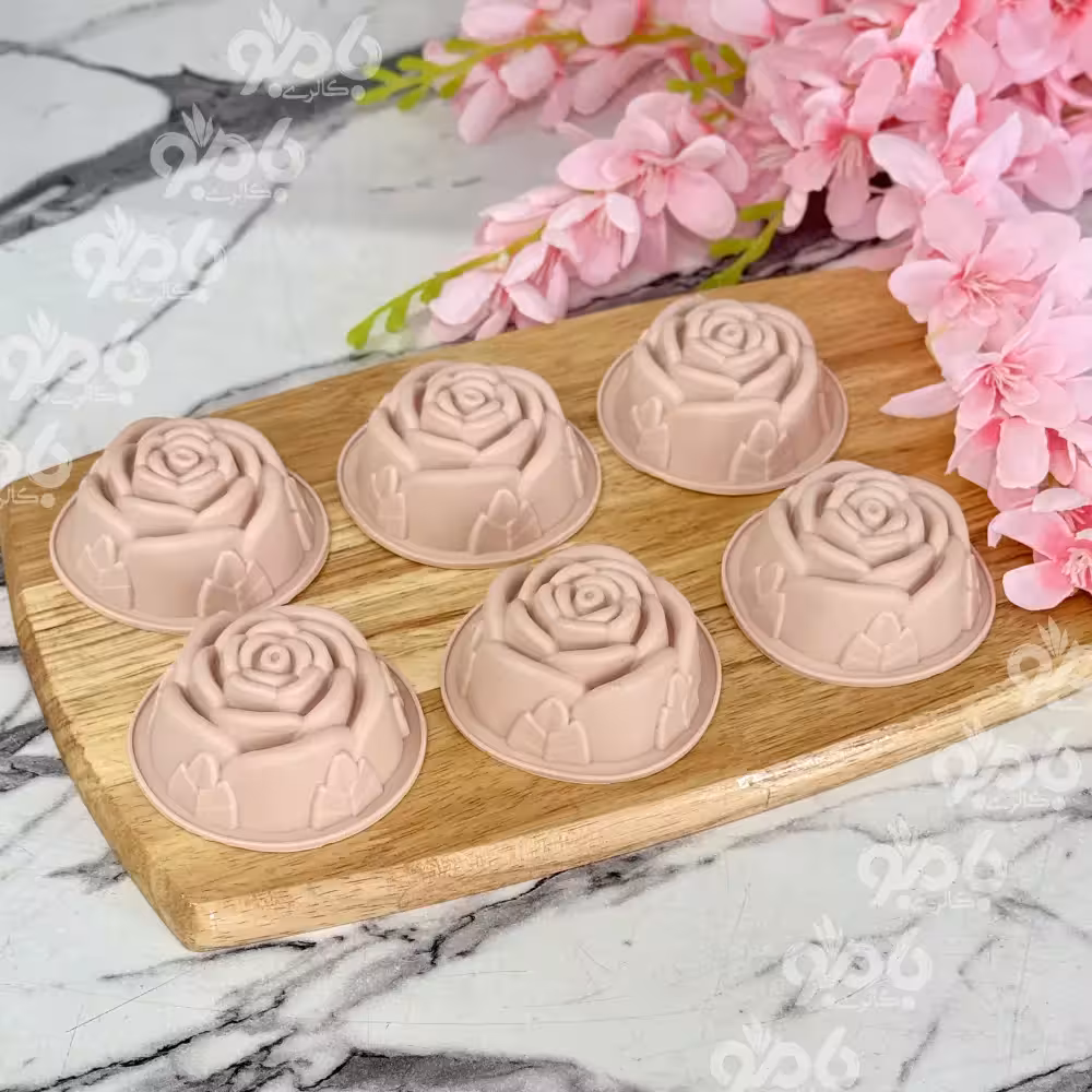 قالب سیلیکونی 6 عددی گل رز T224