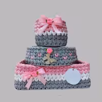 ست سبد وسایل کودک  مدل New born مجموعه 3 عددی