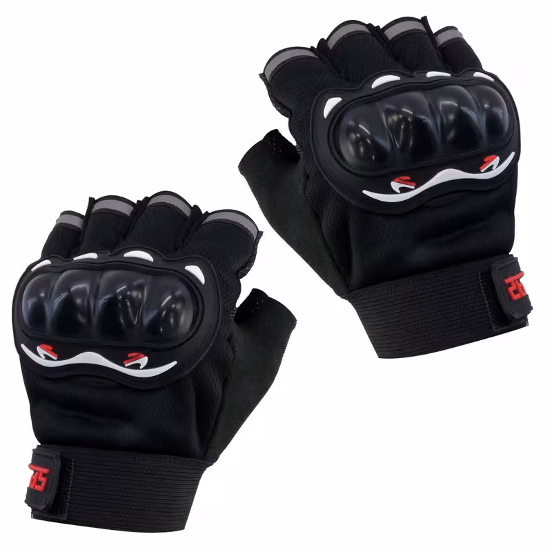 دستکش دوچرخه سواری نیمه انگشتی مدل محافظ دار کد 1649 سایز L | کالا مکس