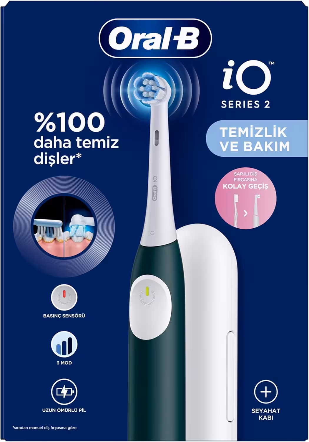 مسواک برقی برند Oral B آلمان مدل iO 2 به همراه کیف مسافرتی