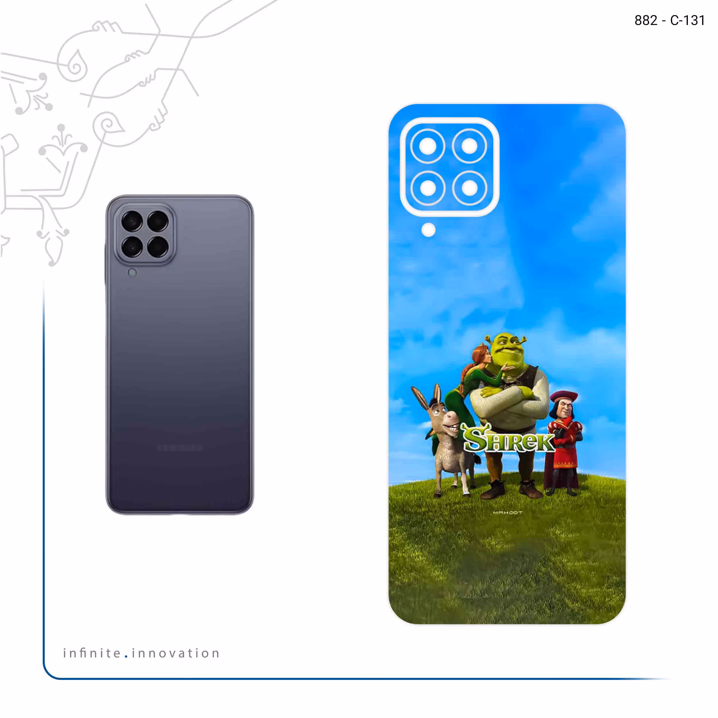 برچسب پوششی ماهوت مدل Shrek مناسب برای گوشی موبایل سامسونگ Galaxy M33