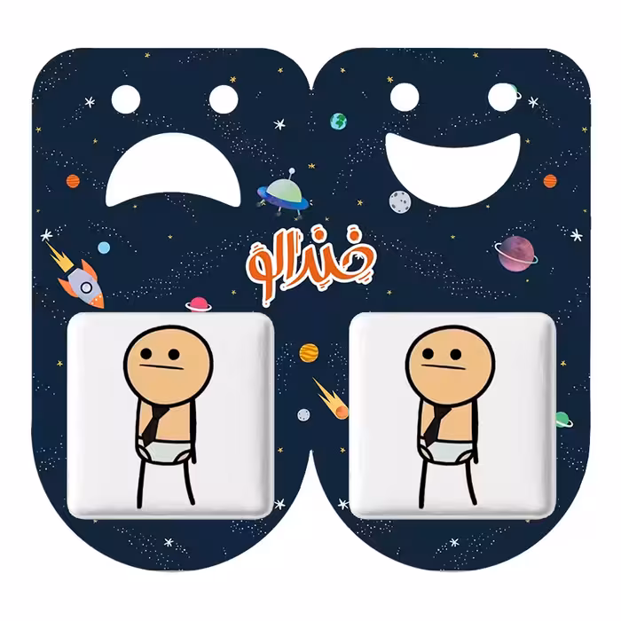 پیکسل خندالو مدل آدمک کد 2402 به همراه مگنت