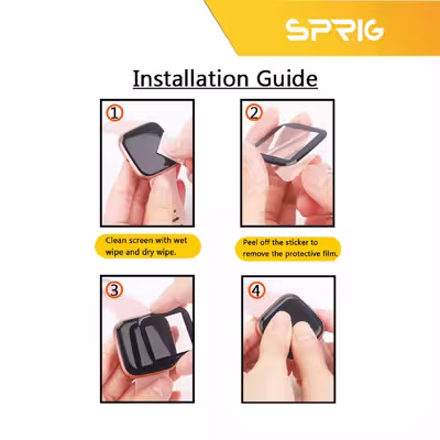 محافظ صفحه نمایش نانو اسپریگ مدل SPG مناسب برای ساعت هوشمند میبرو C2 بسته دو عددی